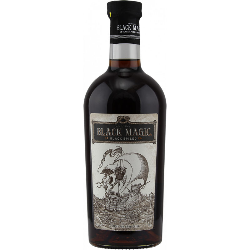 Photographie d'une bouteille de Rhum Black Magic Black Spiced