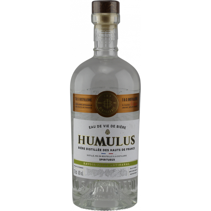 Photographie d'une bouteille de Eau de vie de bière Humulus