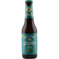 Photographie d'une bouteille de bière Grisette Triple BIO 25cl