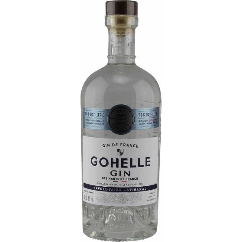 Photographie d'une bouteille de Gin de France Gohelle