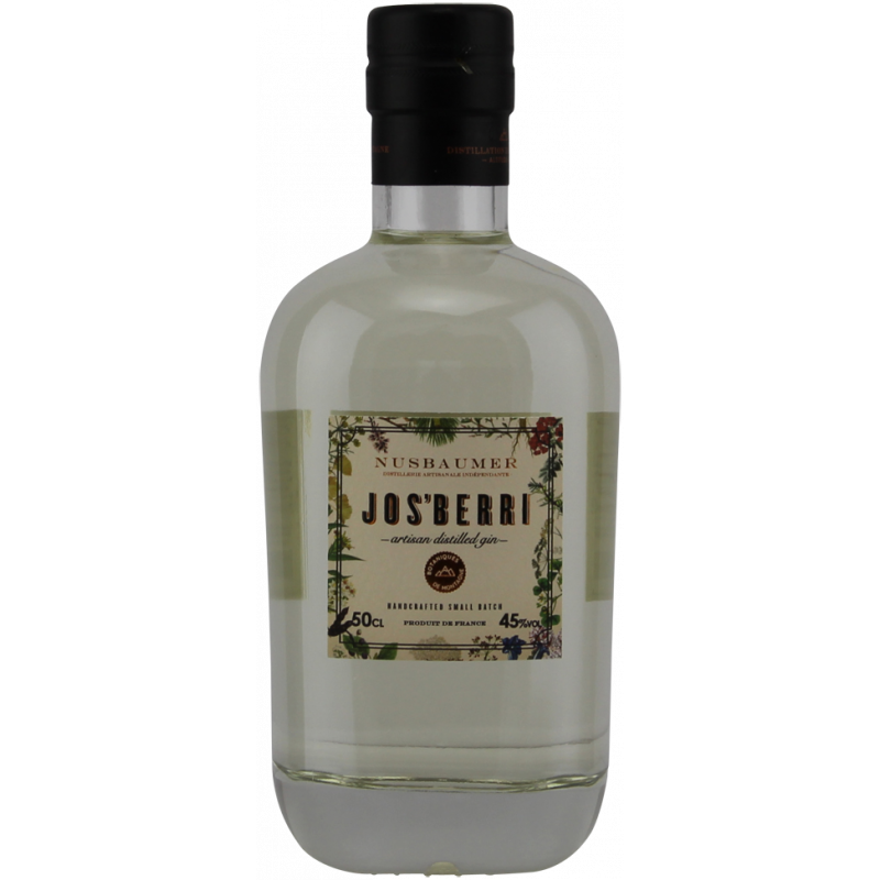 Photographie d'une bouteille de Gin Jos'Berri Nusbaumer