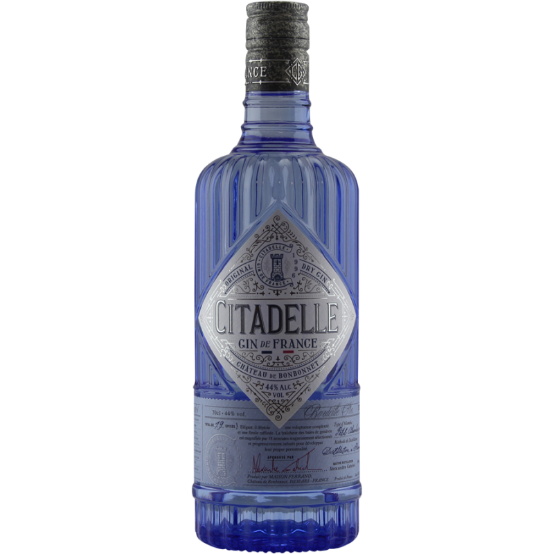 Photographie d'une bouteille de Gin Citadelle Original Dry Gin