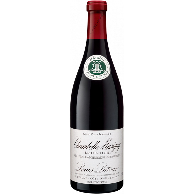 Photographie d'une bouteille de vin rouge LES CHATELOTS LOUIS LATOUR