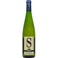 Photographie d'une bouteille de vin blanc S de Schlumberger AOC Blanc 75 cl