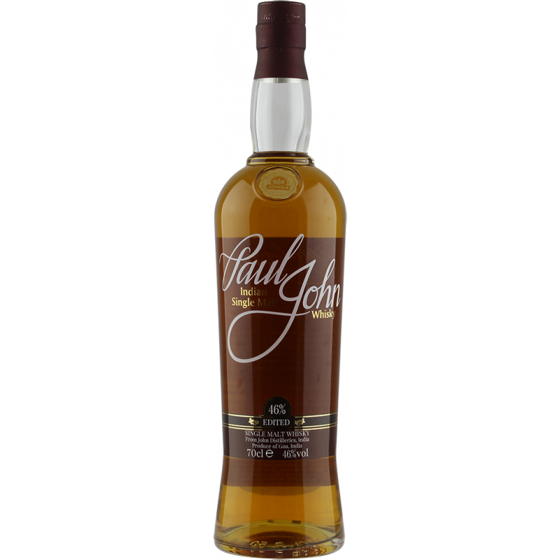 Photographie d'une bouteille de Whisky Paul John Edited