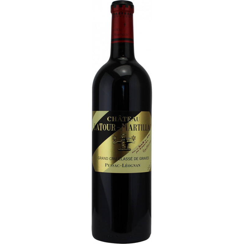 Photographie d'une bouteille de vin rouge CHATEAU LATOUR MARTILLAC