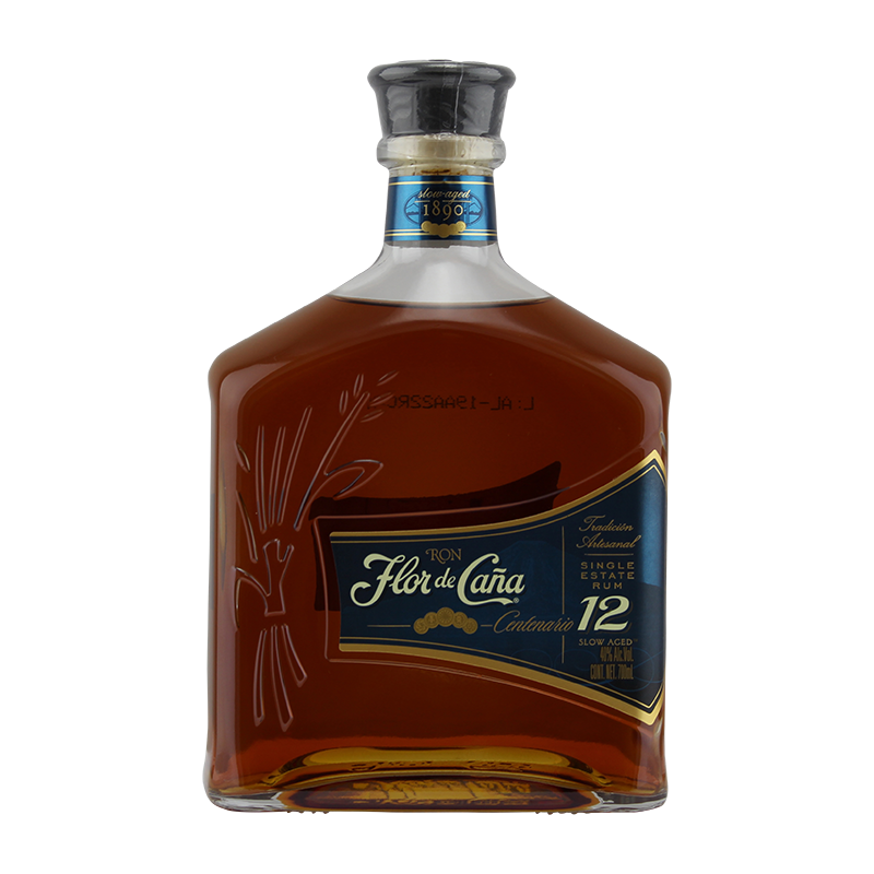 Photographie d'une bouteille de RHUM FLOR DE CANA 12ANS