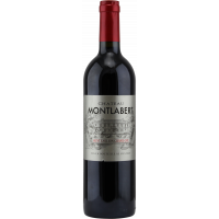 Photographie d'une bouteille de vin rouge CHATEAU MONTLABERT