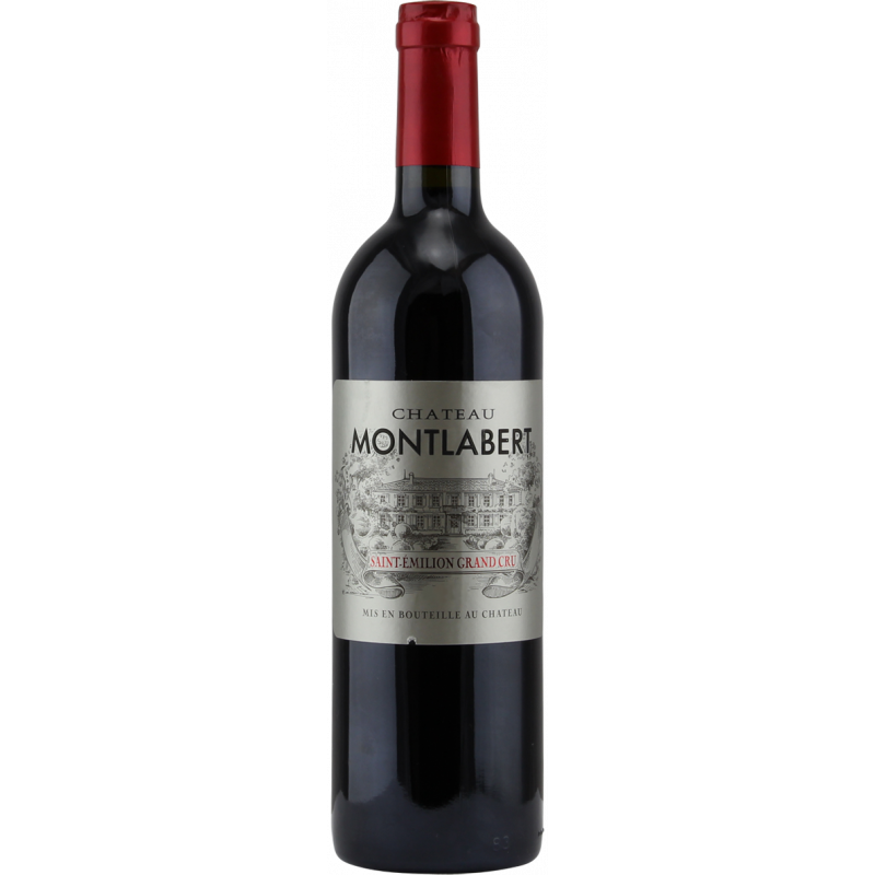 Photographie d'une bouteille de vin rouge CHATEAU MONTLABERT