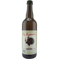 Photographie d'une bouteille de bière La Licquoise Blonde 75cl