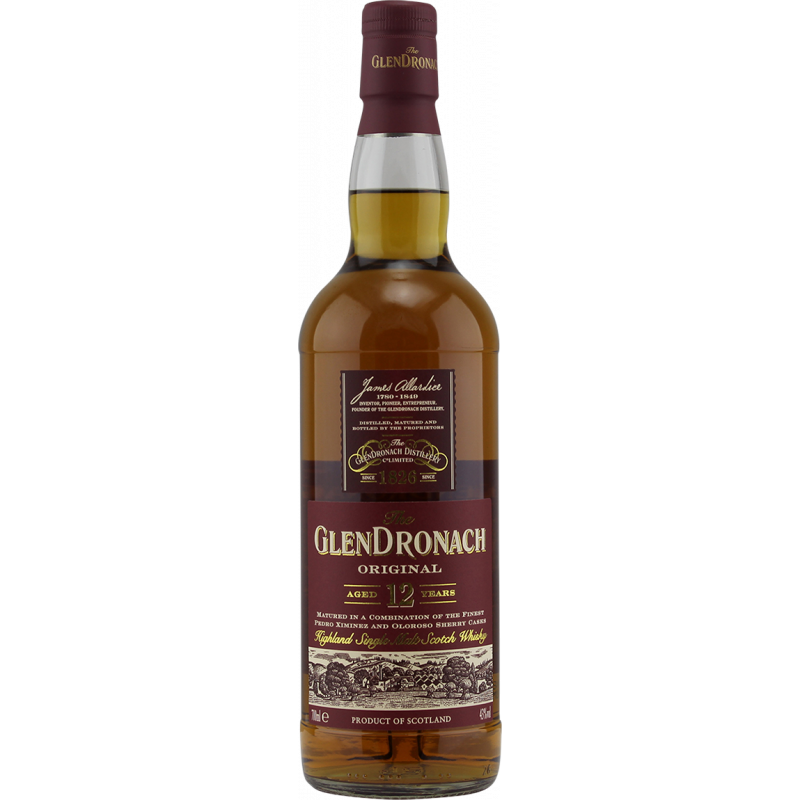 Photographie d'une bouteille de Whisky The Glendronach Original 12 ans