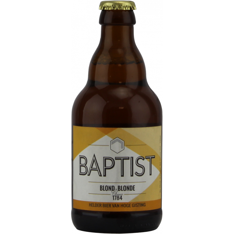 Photographie d'une bouteille de bière Baptist Blonde 33cl