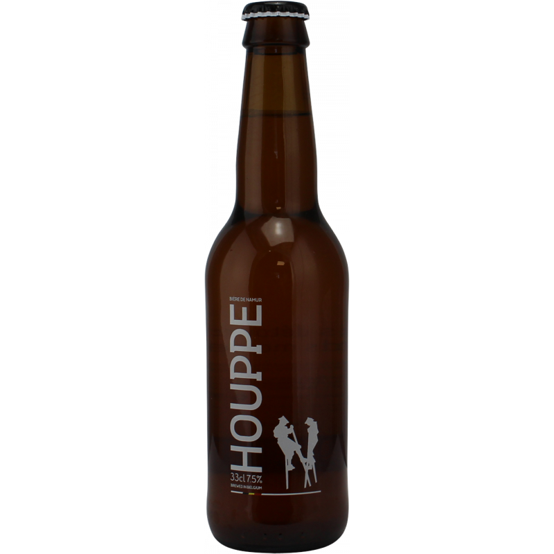 Photographie d'une bouteille de bière La Houppe Triple 33cl