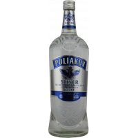 Photographie d'une bouteille de Vodka Poliakov Silver