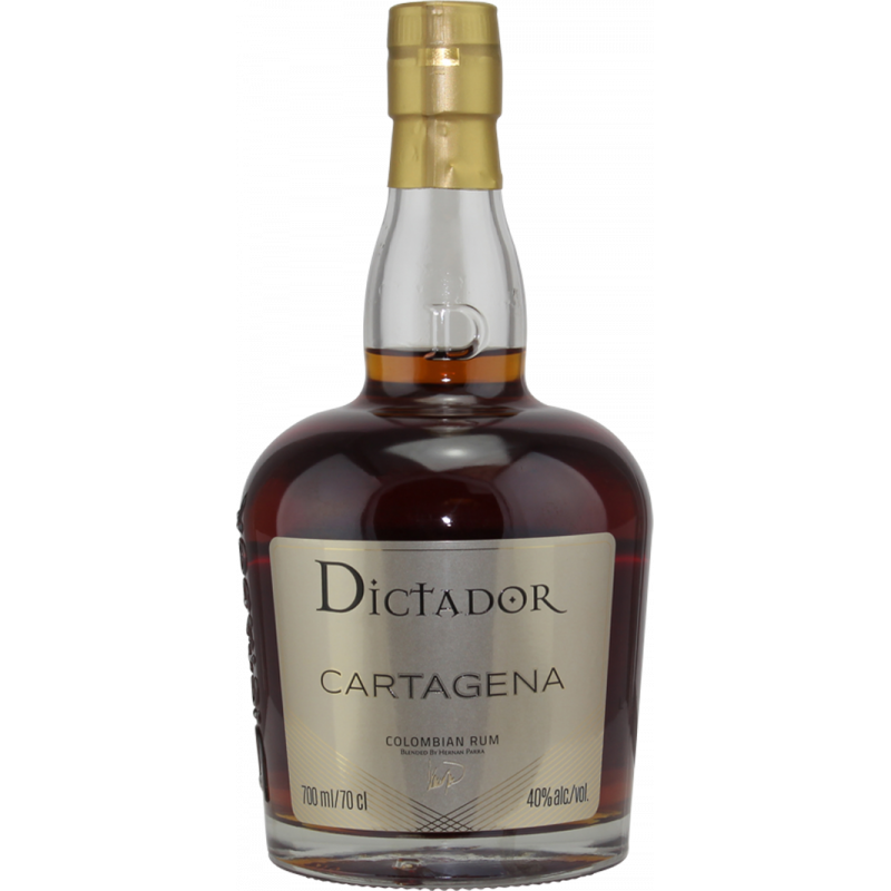 Photographie d'une bouteille de Rhum Dictador Cartagena