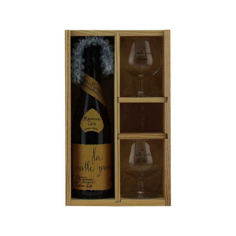 Photographie d'une bouteille de Coffret Vieille Prune de Souillac