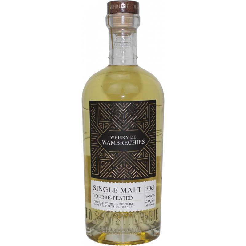 Photographie d'une bouteille de Whisky de Wambrechies Tourbé