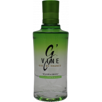 Photographie d'une bouteille de Gin G Vine Floraison