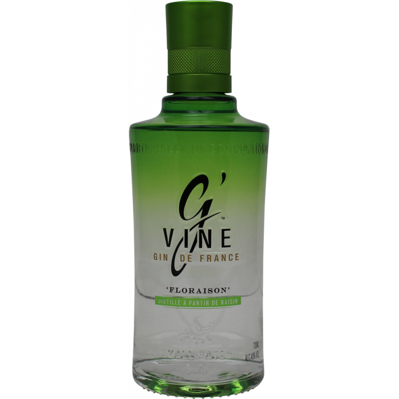 Photographie d'une bouteille de Gin G Vine Floraison