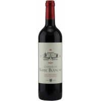 Photographie d'une bouteille de vin rouge Château Barbe Blanche AOC Rouge