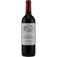 Photographie d'une bouteille de vin rouge Château Rochemorin AOC