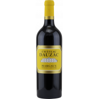 Photographie d'une bouteille de vin rouge chateau dauzac margaux aoc rouge 2018 75 cl cb