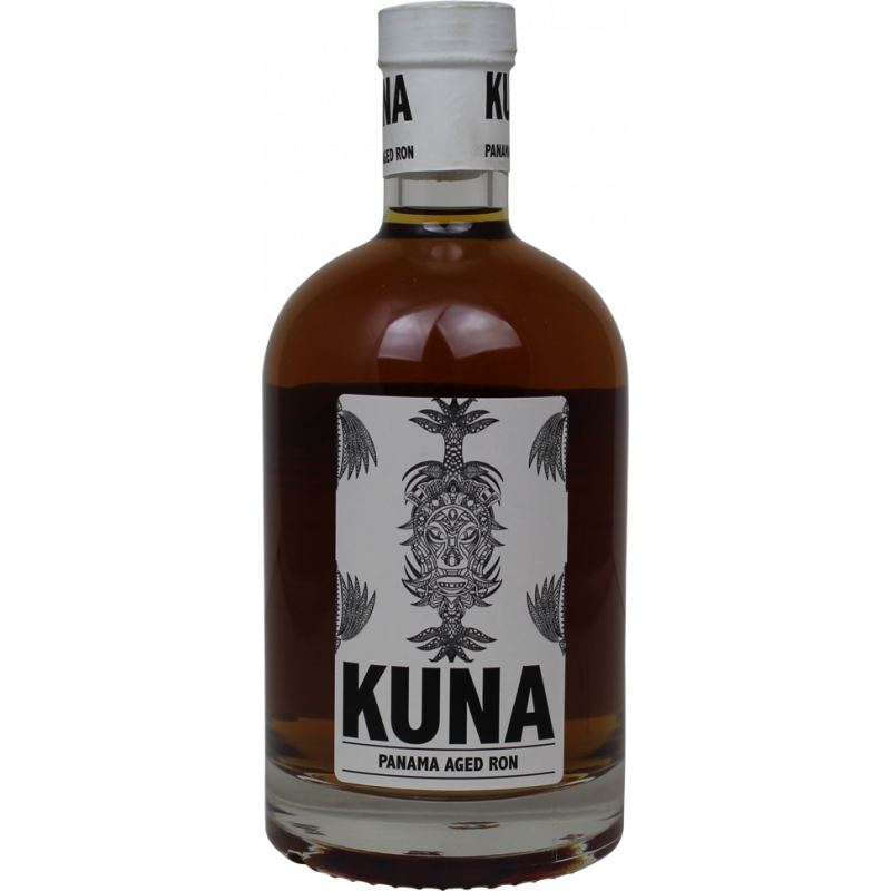 Photographie d'une bouteille de Rhum Kuna Panama Aged Ron