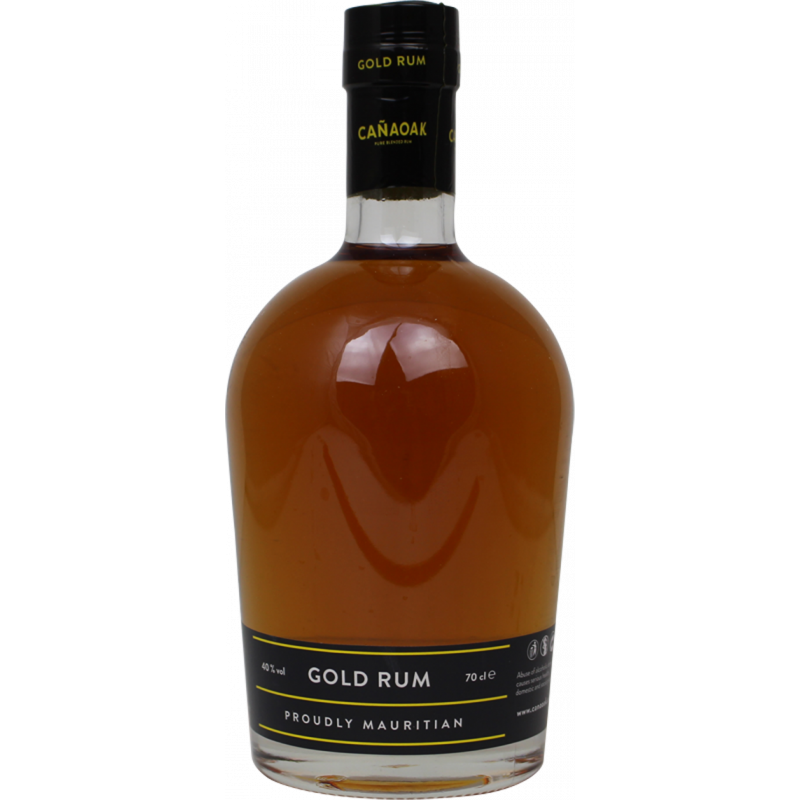 Photographie d'une bouteille de Rhum Canaoak Gold Rum