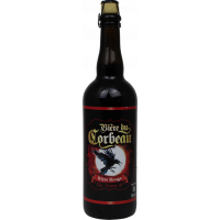 Photographie d'une bouteille de bière Bière du Corbeau Rouge 75cl