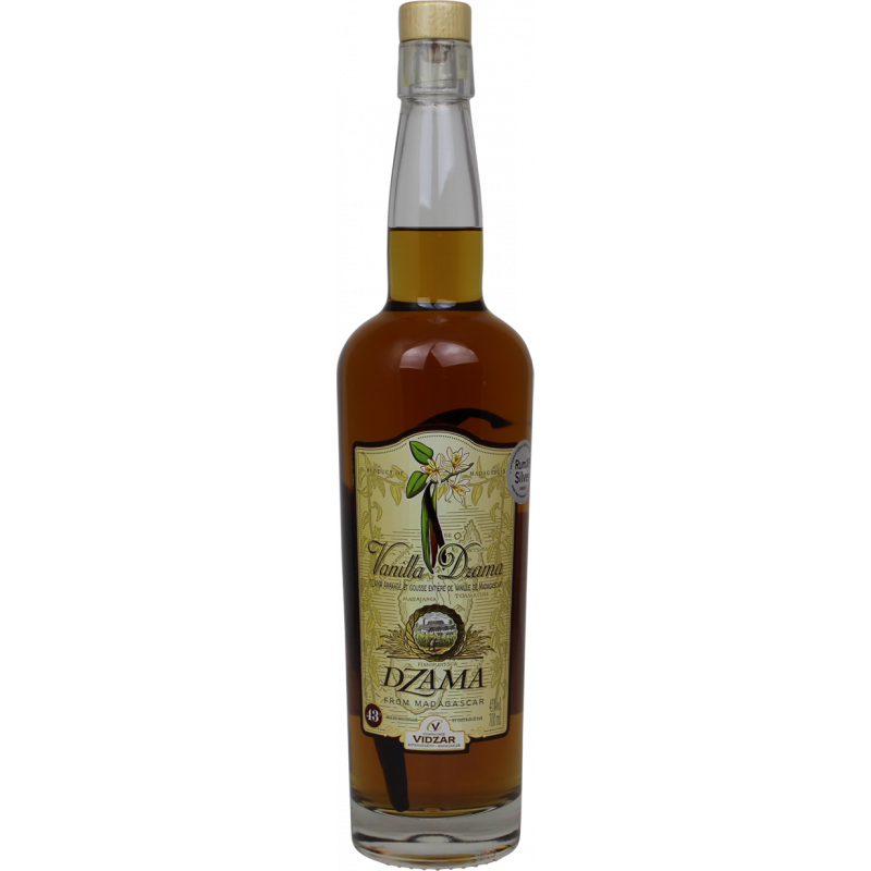 Photographie d'une bouteille de Rhum Vieux Dzama Vanilla Dream