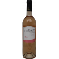 Photographie d'une bouteille de vin rosé maison virginie merlot igp rose 75 cl