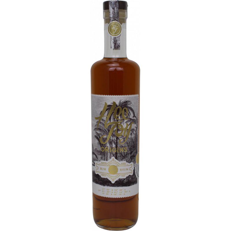 Photographie d'une bouteille de Rhum Hee Joy Origins