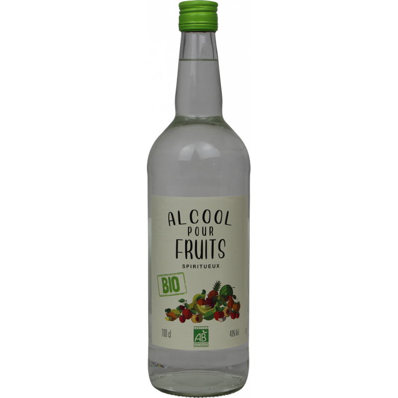 Photographie d'une bouteille de Alcool pour Fruits Bio