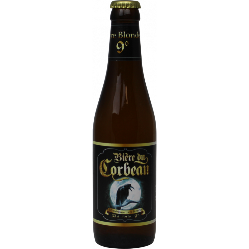 Photographie d'une bouteille de bière Bière du Corbeau 33cl