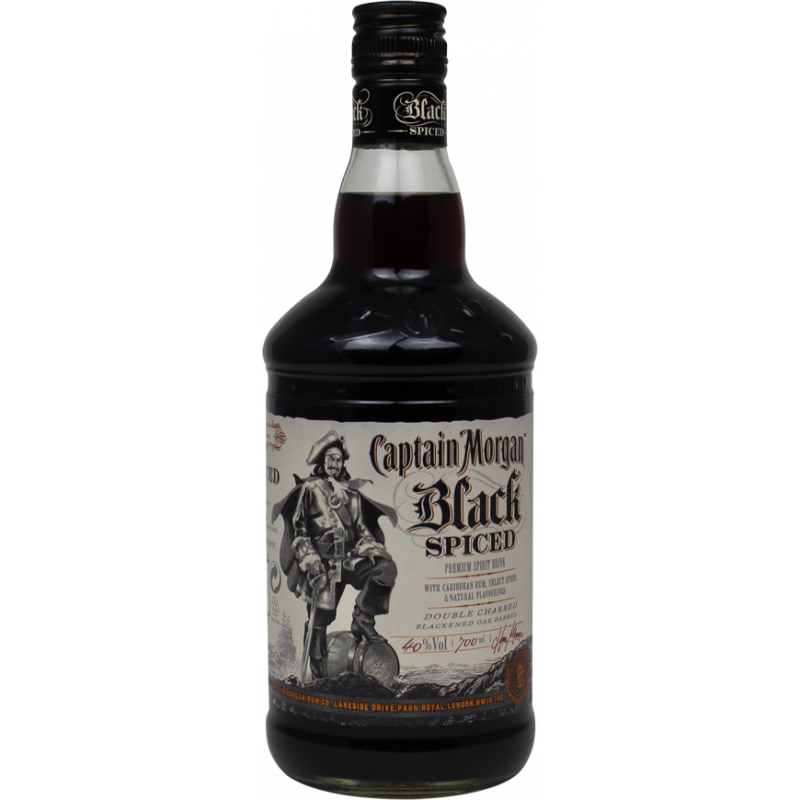 Photographie d'une bouteille de Captain Morgan Black Spiced