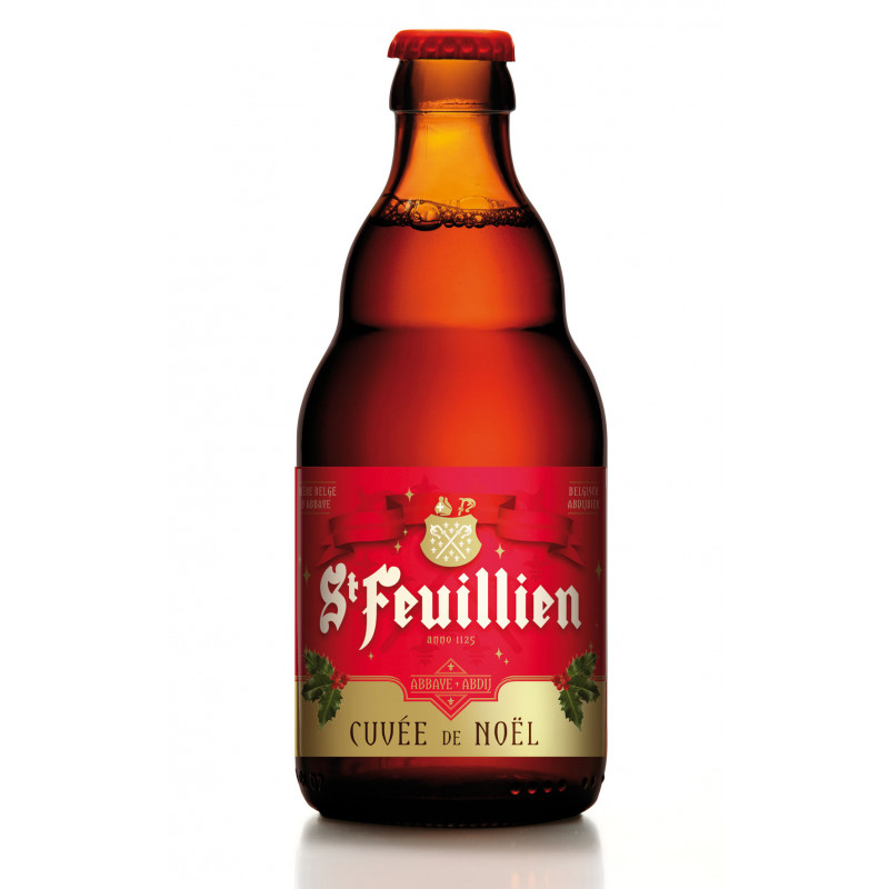 Photographie d'une bouteille de bière ST FEUILLIEN NOEL