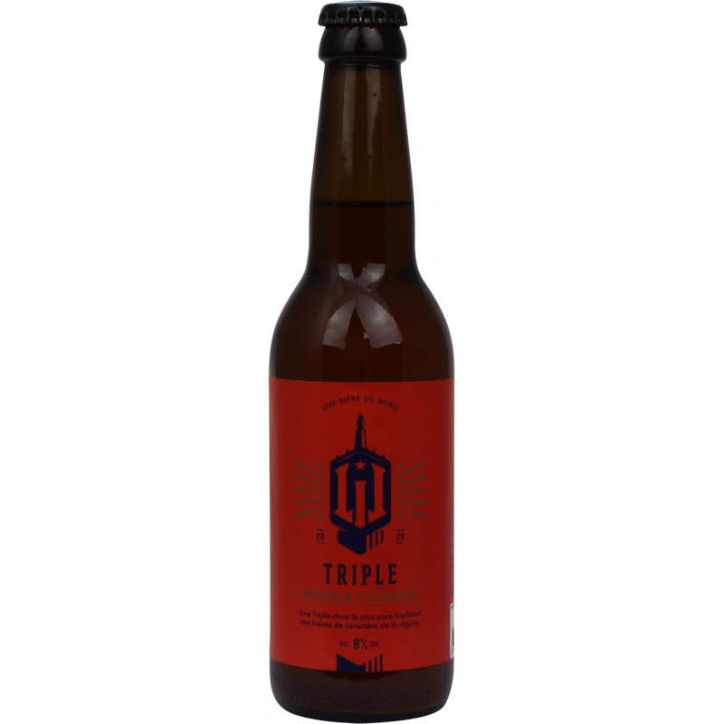 Photographie d'une bouteille de bière Lil Triple 33cl