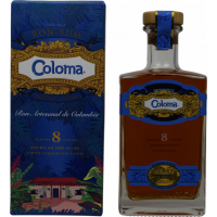 Photographie d'une bouteille de Rhum Coloma 8 ans