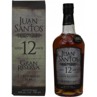 Photographie d'une bouteille de Rhum Juan Santos 12 ans Gran Reserva