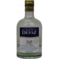 Photographie d'une bouteille de rhum blanc depaz cuvee papao