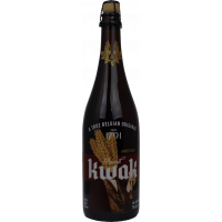 Photographie d'une bouteille de bière Kwak ambrée 75cl