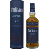 Photographie d'une bouteille de Whisky Benriach 21 ans