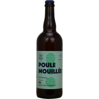 Photographie d'une bouteille de bière Poule Mouillée IPA 75cl