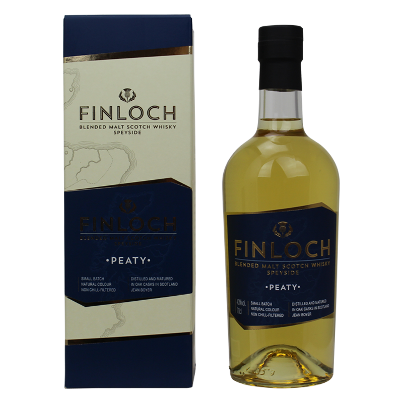 Photographie d'une bouteille de Whisky Finloch Peaty