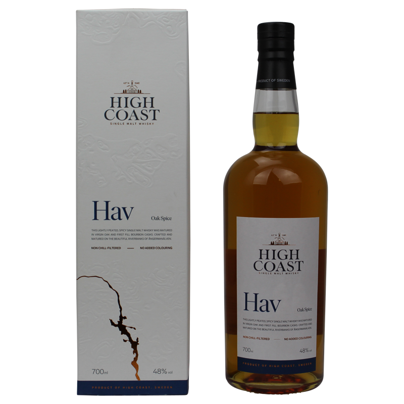 Photographie d'une bouteille de Whisky High Coast Hav