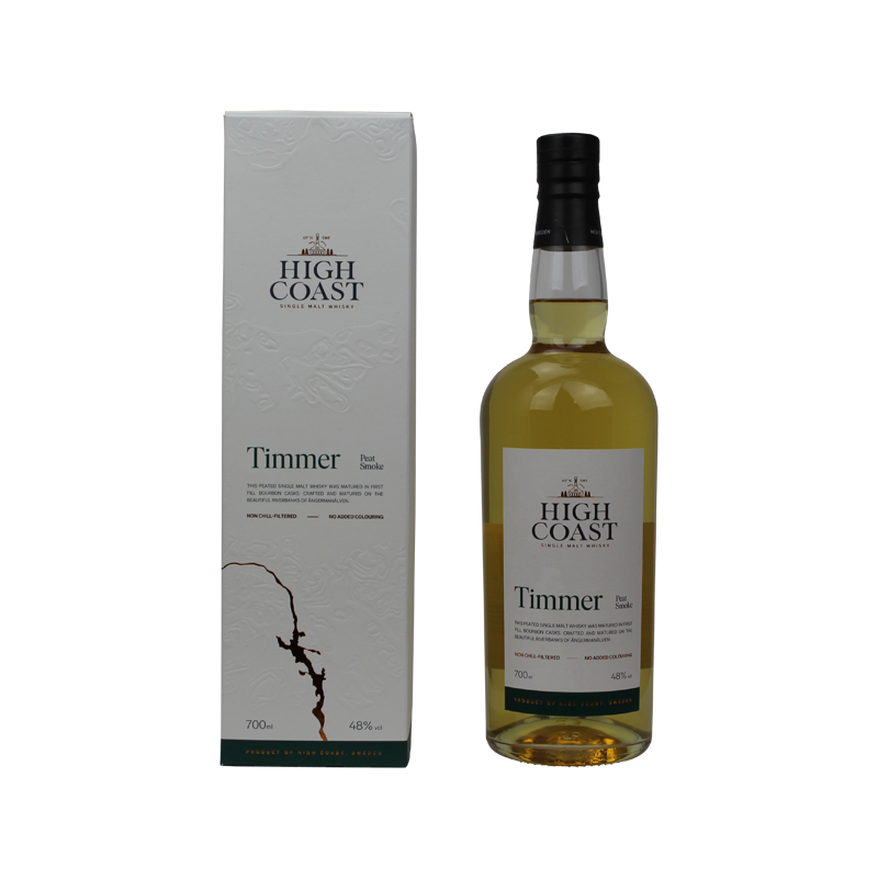 Photographie d'une bouteille de Whisky High Coast Timmer