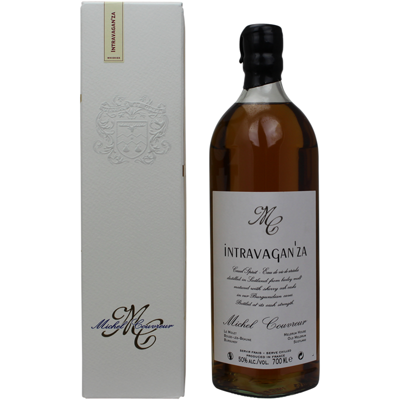 Photographie d'une bouteille de Whisky Intravagan'za Michel Couvreur
