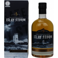 Photographie d'une bouteille de Whisky Islay Storm Single Malt