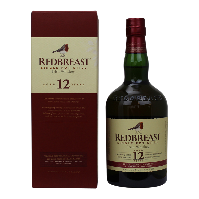 Photographie d'une bouteille de Whisky The Redbreast Single Pot Still