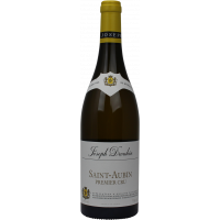 Photographie d'une bouteille de vin blanc saint aubin premier cru joseph drouhin aoc blanc 2018 75 cl